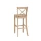 preview thumbnail 8 of 19, Linon Copper Grove Frunza Wooden 30-inch X-back Bar Stool