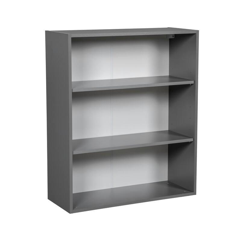 33" x 36" Wall Cabinet-Double Door-Grey - 33 x 36 x 12 - Clear