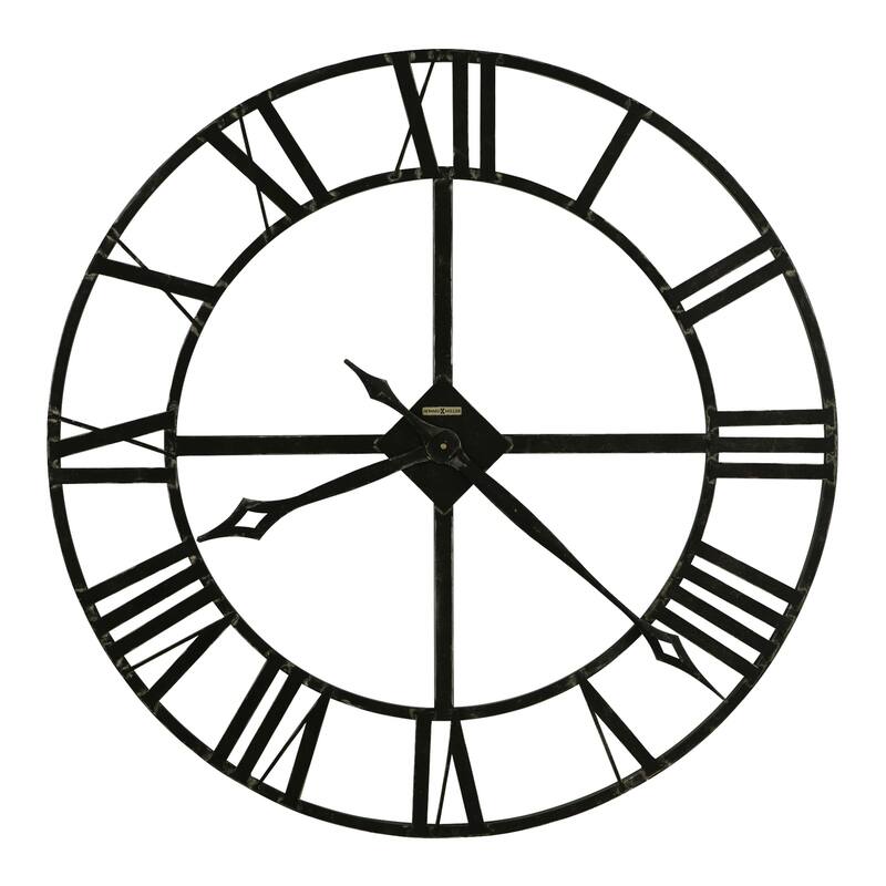 Howard Miller Lacy Charcoal-finish Wrought Iron Oversized Wall Clock