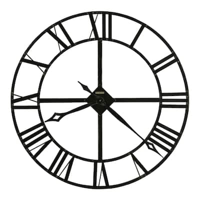 Howard Miller Lacy Charcoal-finish Wrought Iron Oversized Wall Clock