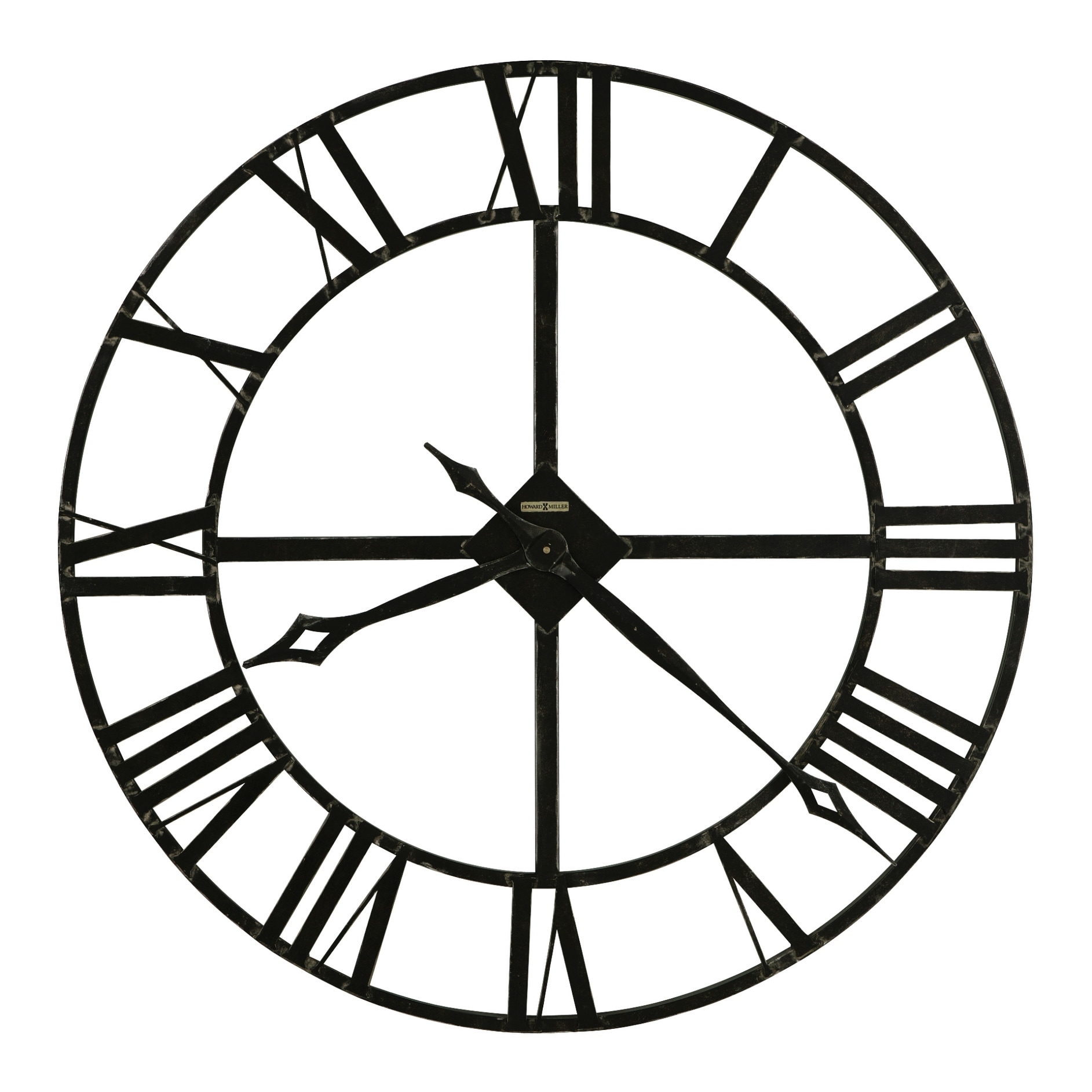 Howard Miller Lacy Charcoal-finish Wrought Iron Oversized Wall Clock
