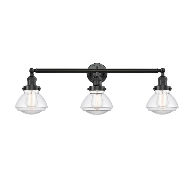 Innovations Lighting Olean 3 Light 31" Wide Bathroom Vanity Light - Oil Rubbed Bronze / Clear