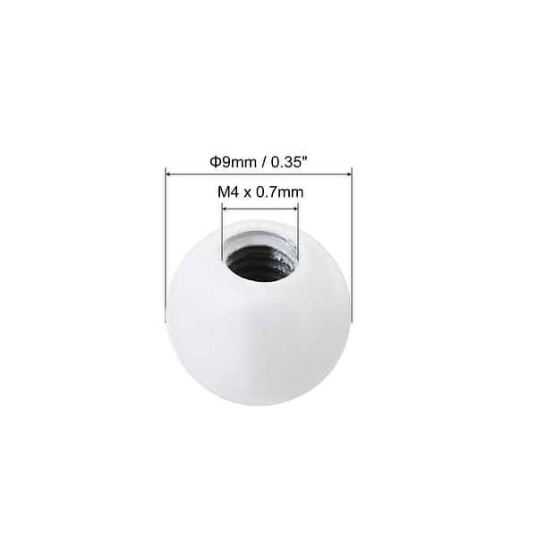 20pcs M4 Lamp Finial Cap Knob Nuts Lamp Decoration for Lamp Harp Top White