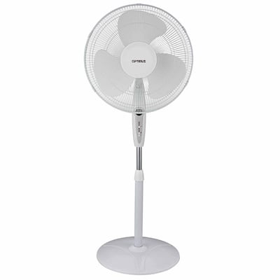 Optimus 16 in. Oscillating Stand Fan with Remote Control