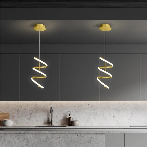 Spiral hanging light on sale