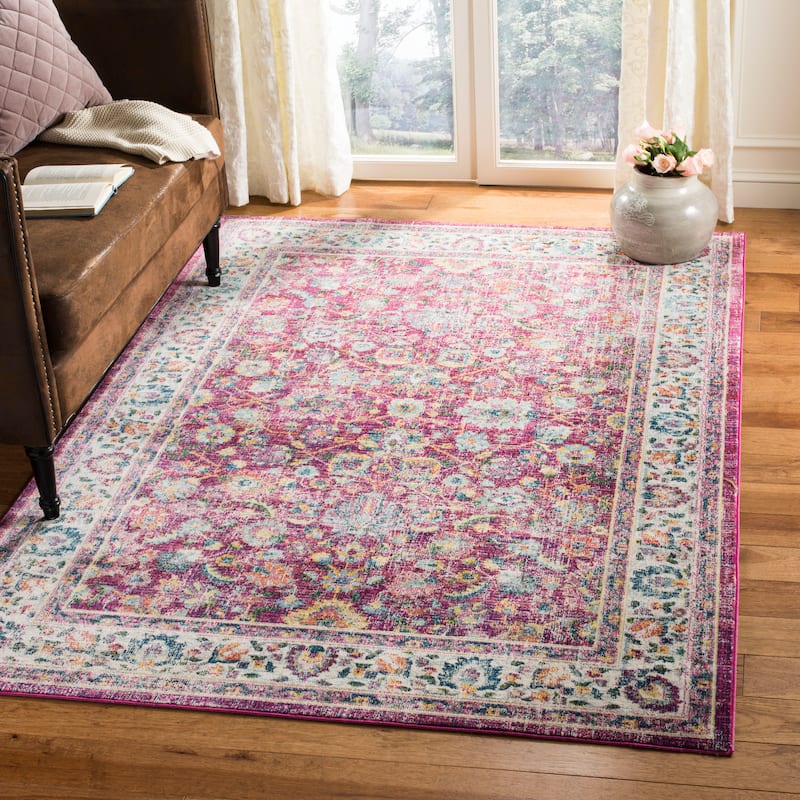 SAFAVIEH Merlot Darlene Boho Oriental Rug - 4' x 6' - Red/Multi