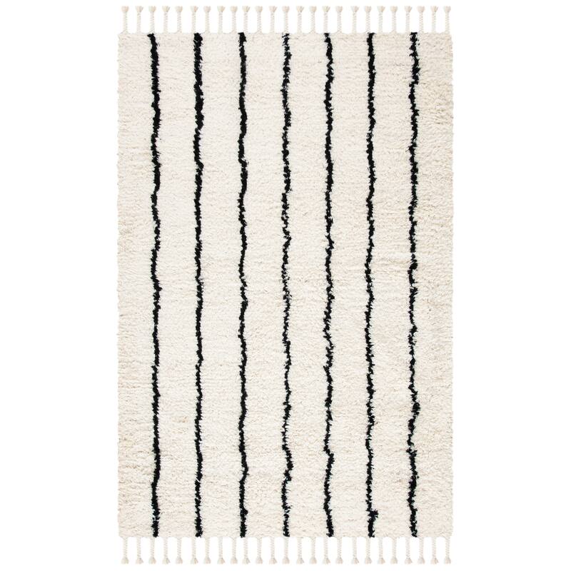 SAFAVIEH Handmade Casablanca Shag Annedorle 1.4-inch Wool Rug