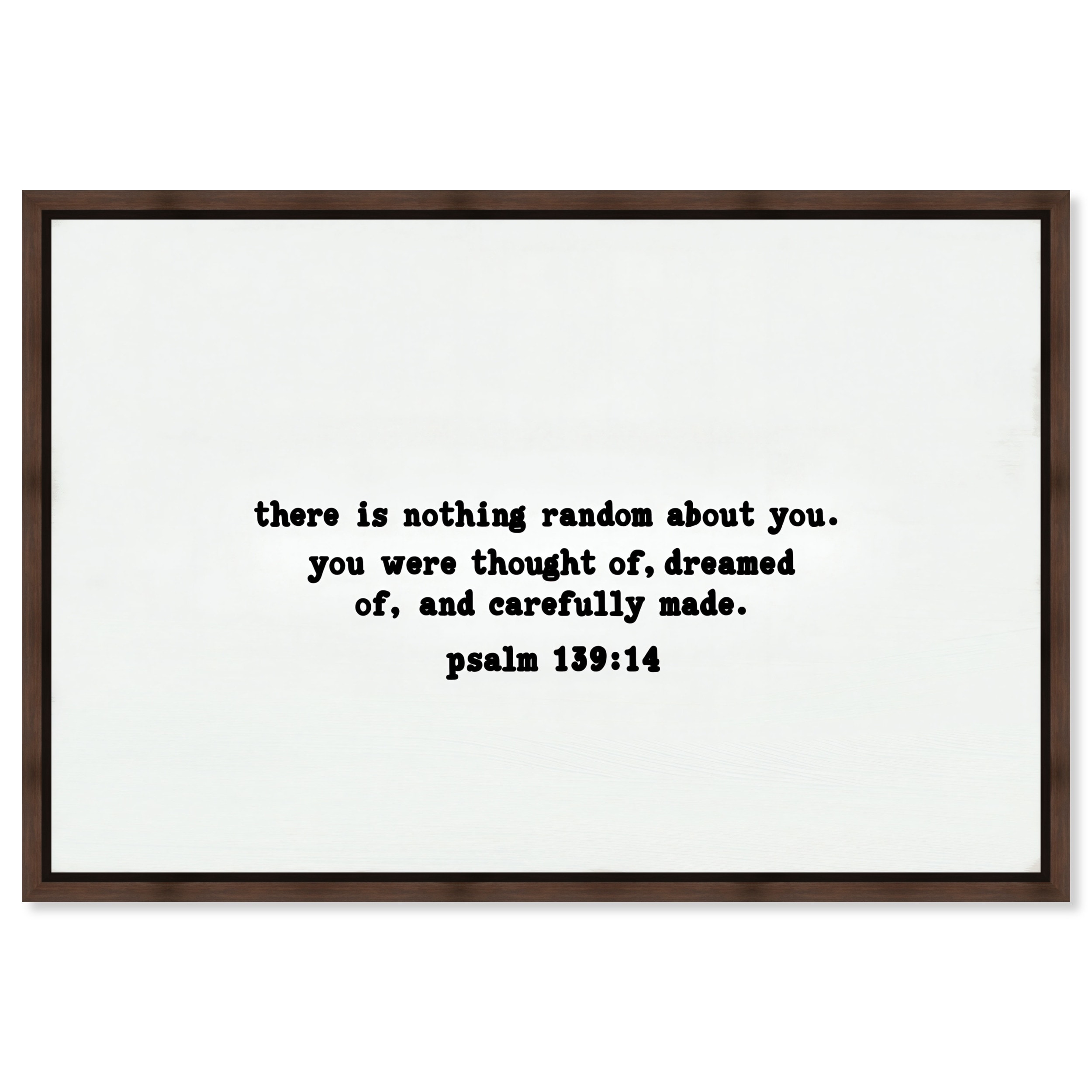 Carefully Crafted Bible Verse Wall Art Framed Canvas by Art Remedy