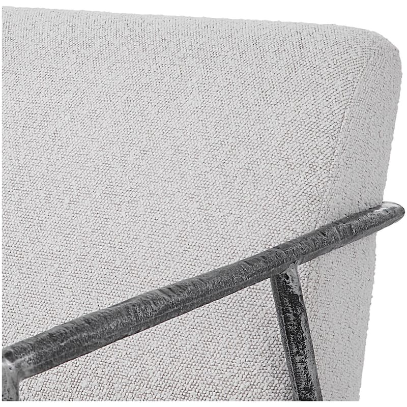 Uttermost 23660 Avila 27"W Contemporary Boucle Upholstered Accent