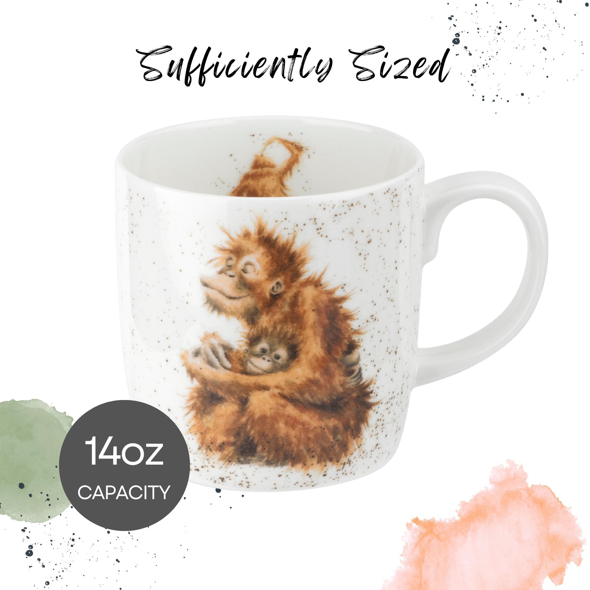 Royal Worcester Wrendale Designs Mug Wildlife Animals - On Sale