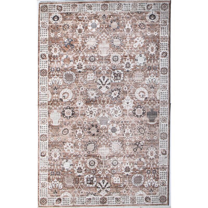 Bashian Yanis Dusty Rose Transitional Area Rug