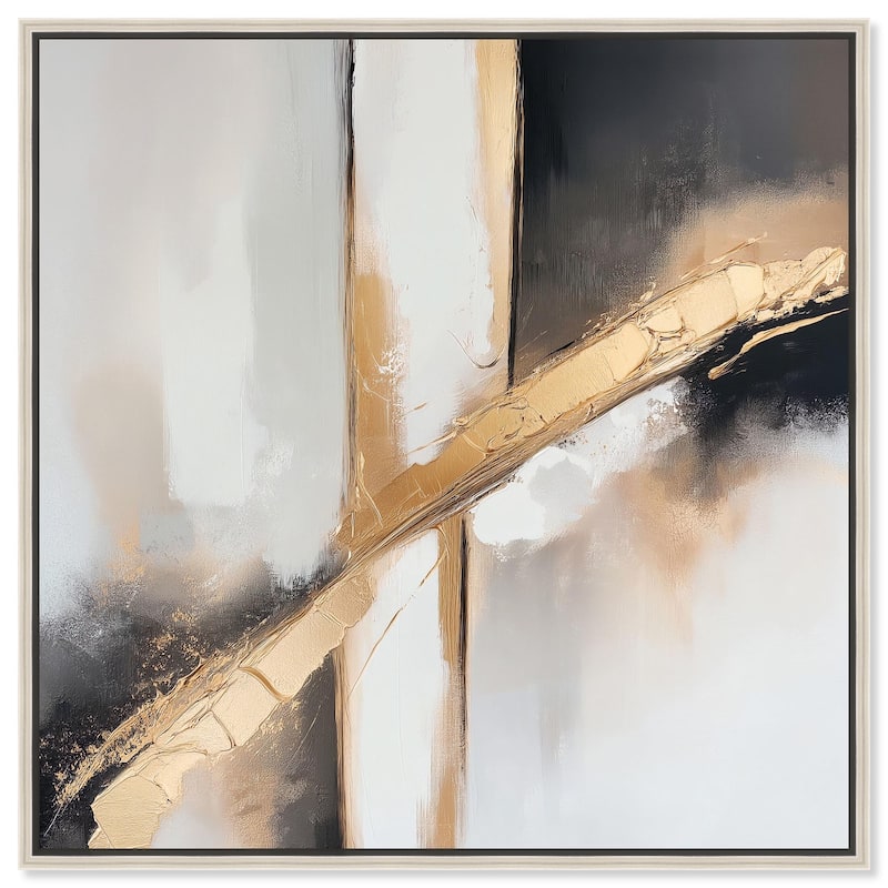 Gilded Rupture II Canvas by Art Remedy - Silver - 30" x 30"