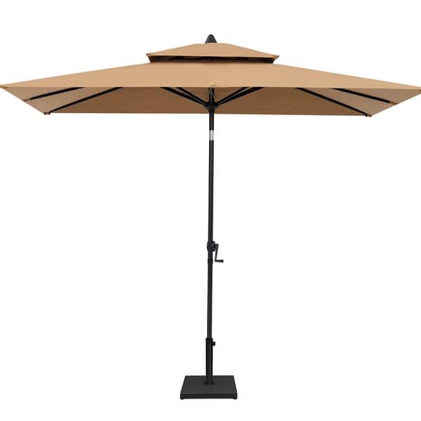 belham living 6.2 x 9.6 ft rectangular patio umbrella BILEK 6 9ft Outdoor Market Umbrella, Waterproof Tilt Umbrella with Crank and Push Button Tilt, Quick Installation, Best Choice for Garden, Lawn, Deck, Backyard & Pool lasting comfort VredHom 9 x 5 Ft