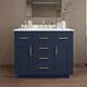 Option Dark Blue / White Quartz Top / Brushed Gold