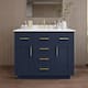 Option Dark Blue / White Quartz Top / Brushed Gold