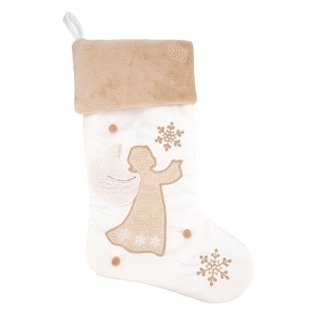 Heavenly Elegance Angel Stocking - Ivory
