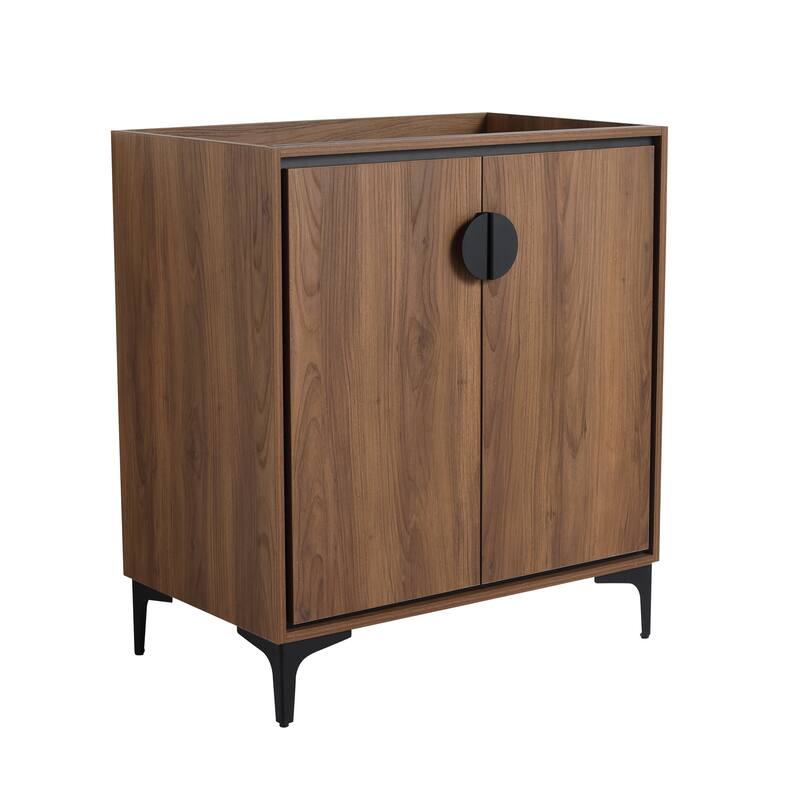 Modern Bathroom Vanity Cabinet with Painted Engineered Wood and Two-Door Storage - Easy Assembly - 29.33in L