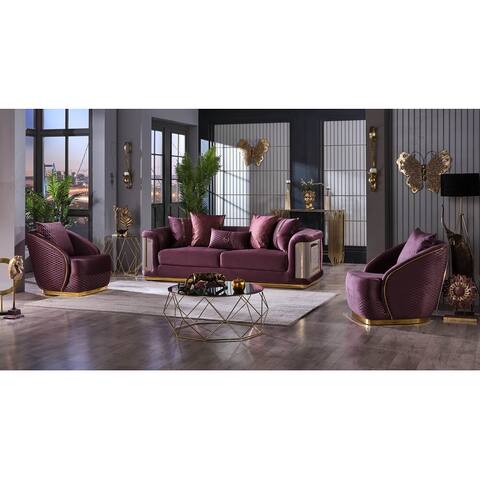 Elegance 3-Piece Living Room Set