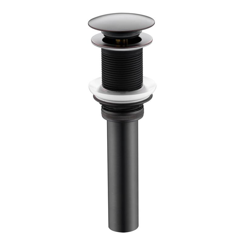 Luxier DS01-T Bathroom Sink Push Pop-Up Drain Stopper with No Overflow