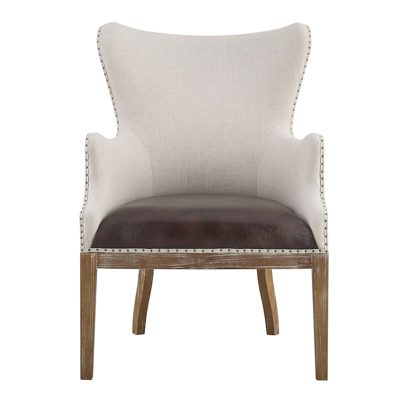 Steve Silver Glarus Two-tone Wingback Accent Chair