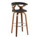 Option Charcoal Fabric/Walnut/Chrome