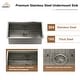 preview thumbnail 26 of 46, Nano Brushed Stainless Steel Undermount Workstation Kitchen Sink with Touchless Pull-Down Kitchen Faucet and Accessories