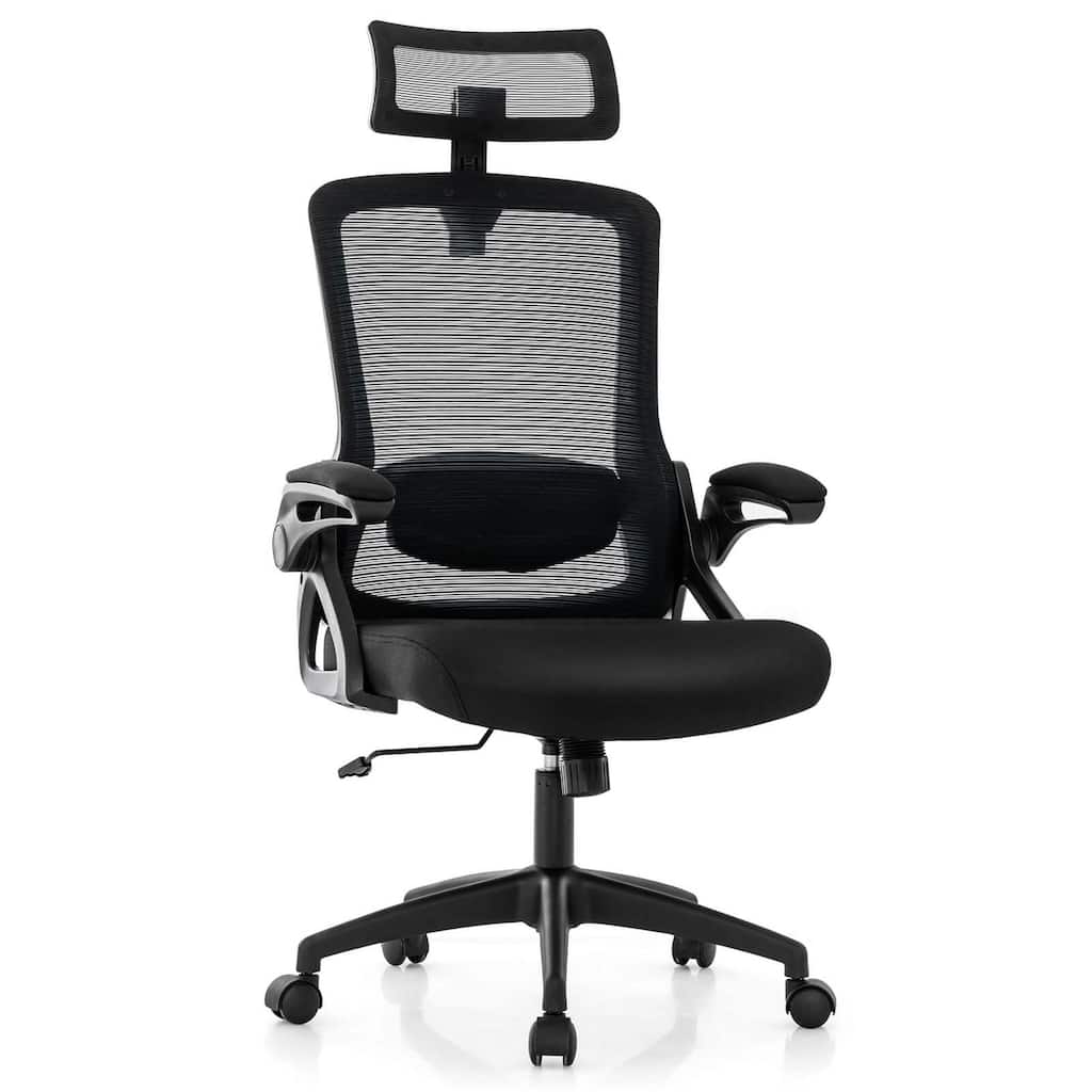 Costway Ergonomic Office Chair with Adjustable Lumbar Support Rocking - See Details