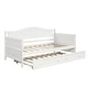 preview thumbnail 3 of 24, Nestfair Twin Size Wooden Daybed with Trundle Bed