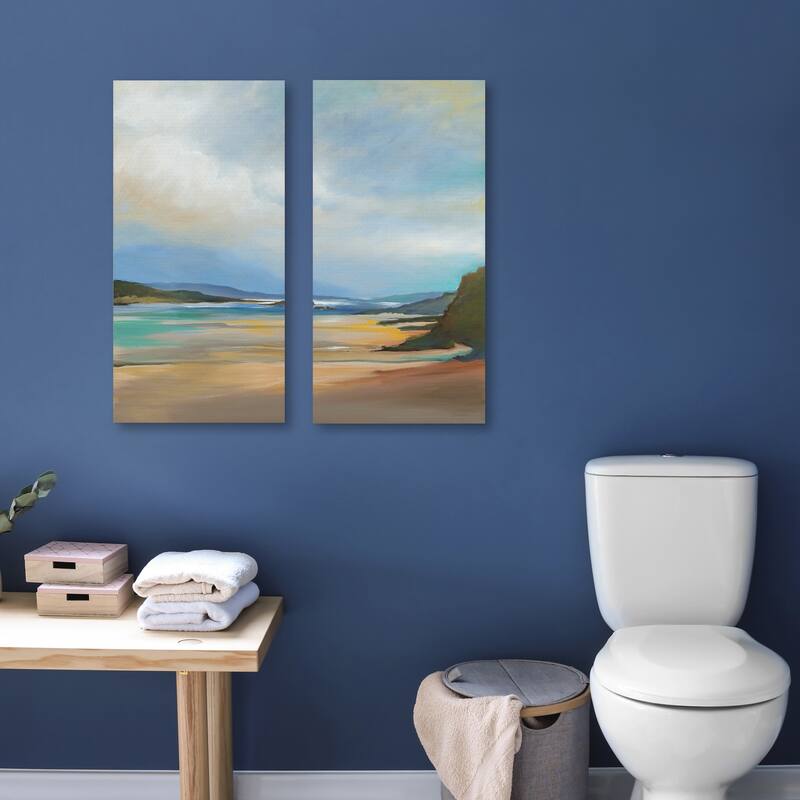 Paradise Cove A, B by Liz Jardine Canvas Art Prints