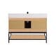 preview thumbnail 16 of 143, Altair Wildy Bathroom Vanity with White Composite Stone Top without Mirror