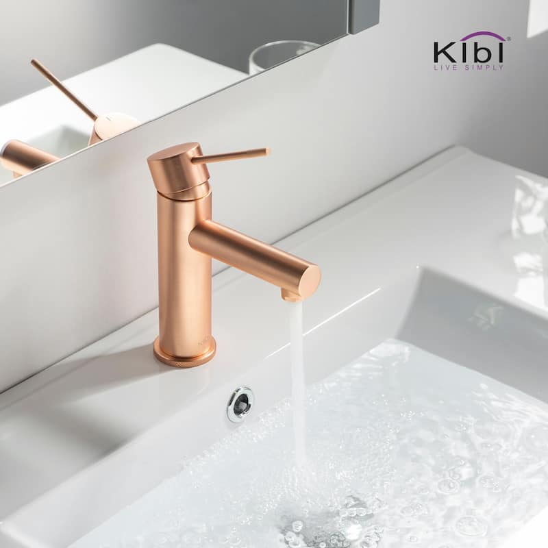 Luxury Solid Brass Single Hole Bathroom Faucet