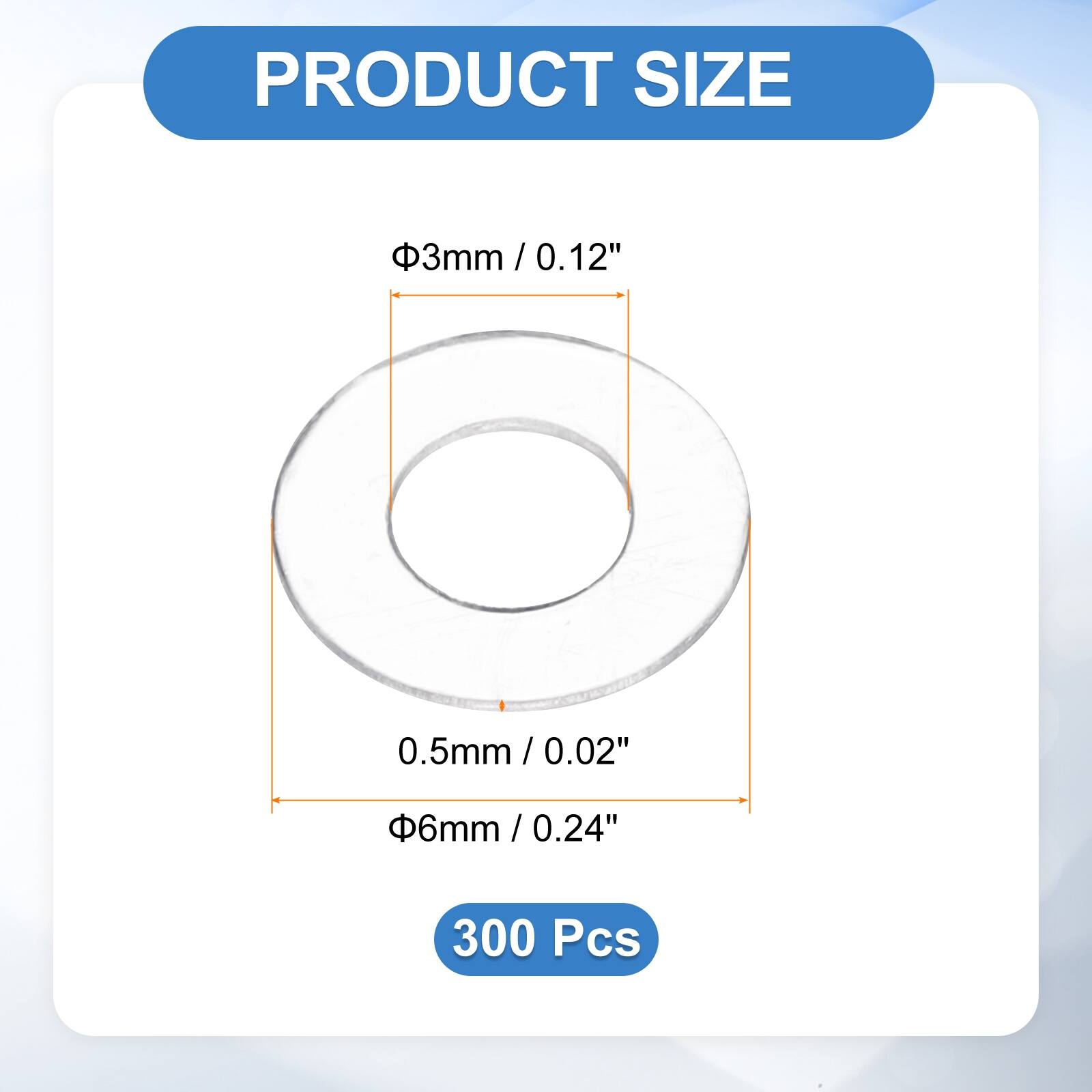 Flat Washers Sealing Gasket Ring Spacer Metric Round Washers Replacement for Water Pipe Hose Shower Door Handles