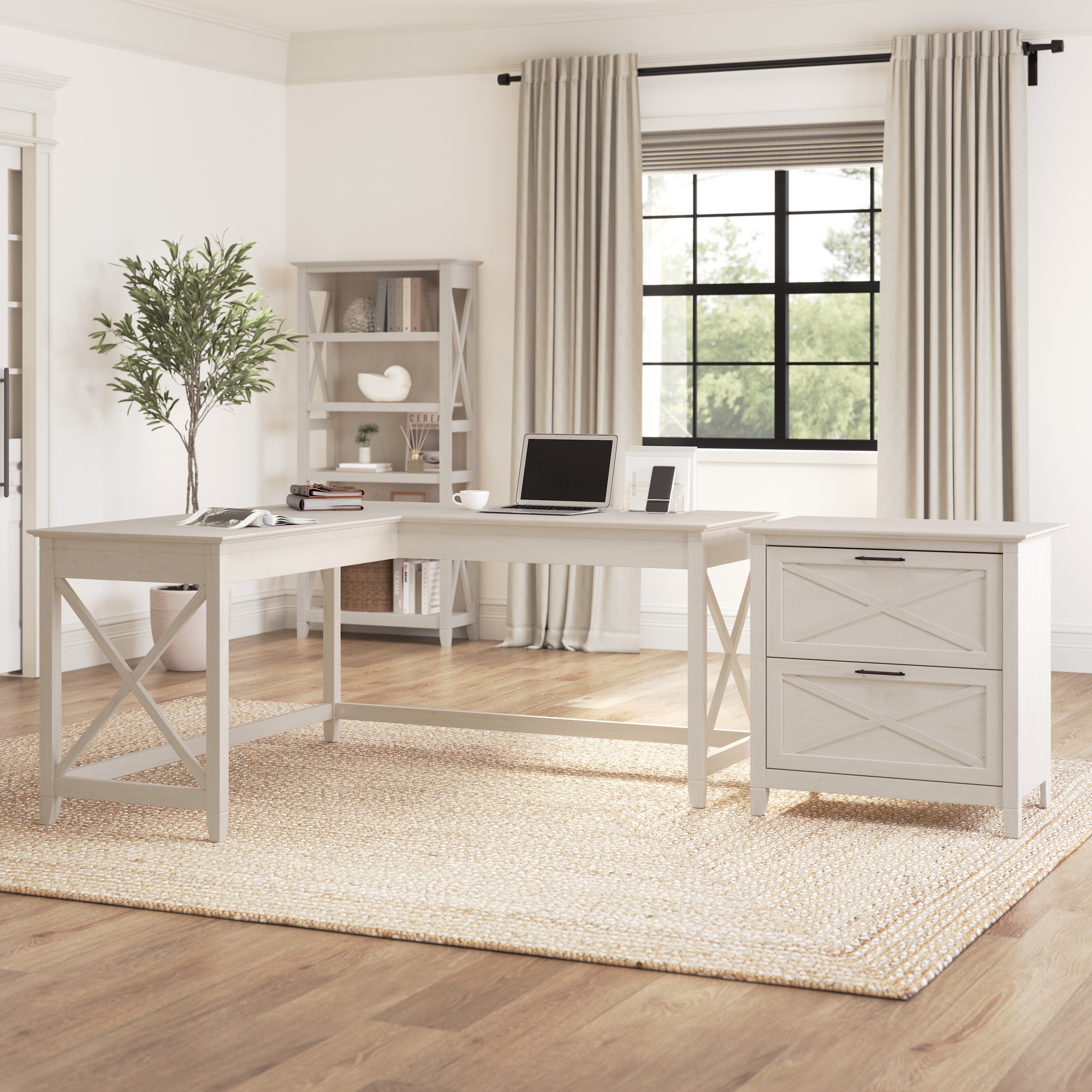 Key west top l shaped desk