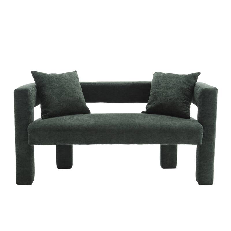 Modern Chenille Loveseat Sofa