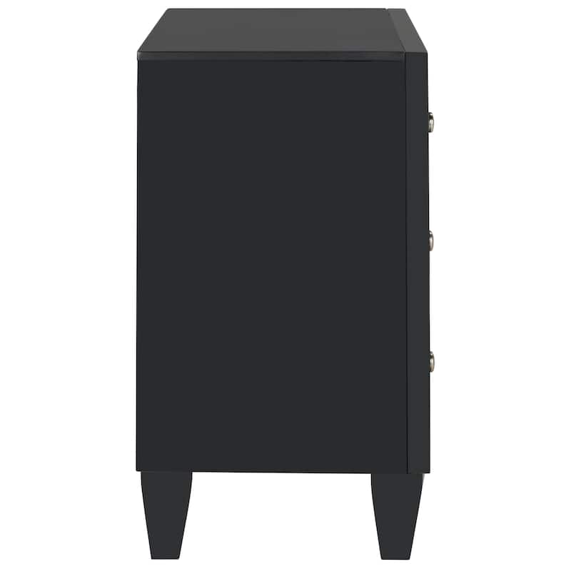 SAFAVIEH Dellia 3-Drawer Black Storage Chest