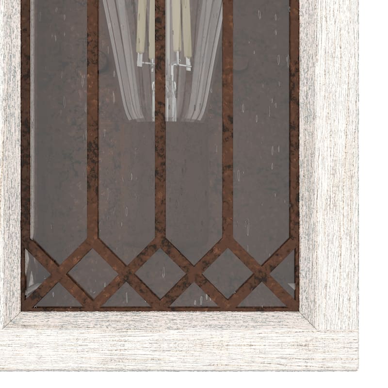 Hunter Chevron 1-Light Wall Sconce - Hallway, Bedroom, Bath - Farmhouse, Transitional, Rustic