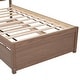 preview thumbnail 5 of 7, Twin Size Platform Bed with Trundle Bed, Wooden Twin Bed Frame with Headboard and Solid Wood Slats Support for Kids,Teen,Adult