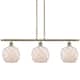Option Antique Brass / White Glass with White Rope