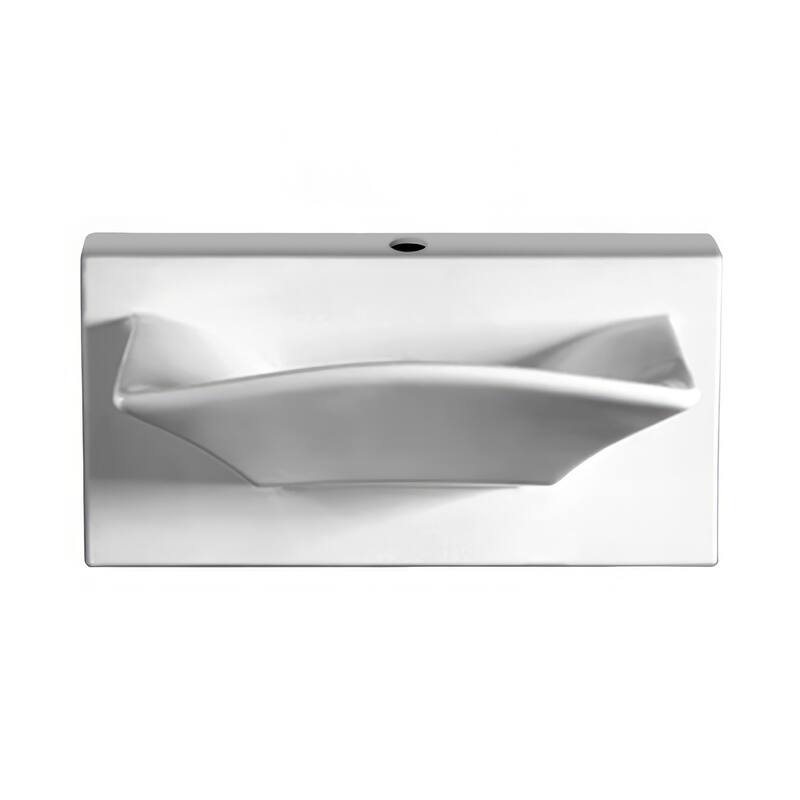 Whitehaus Isabella 27-7/8" Rectangular Porcelain Wall Mounted Bathroom