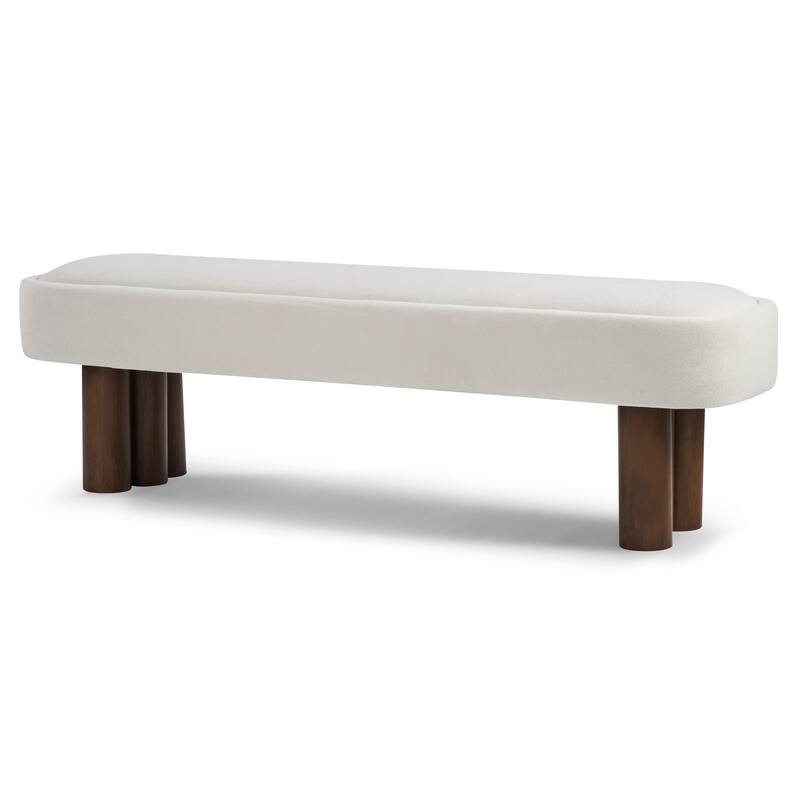 Christopher Knight Home - Modern Upholstered Dining Bench with Padded Seating