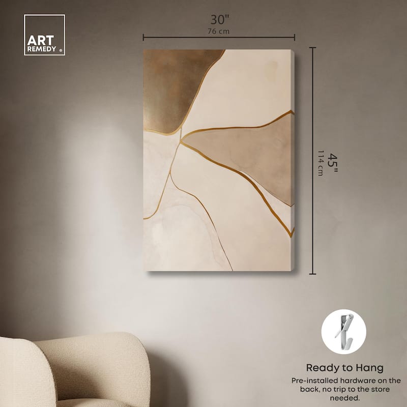 Taupe Terrain II Canvas by Art Remedy, Gallery Wrapped