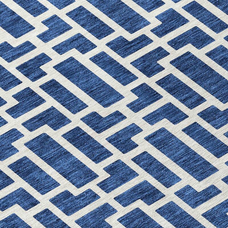 HomeRoots Geometric Transitional Rectangle Outdoor Rug