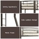 preview thumbnail 5 of 5, Twin/Full Bunk Bed with 20+20 Slat System & Built-in Ladder