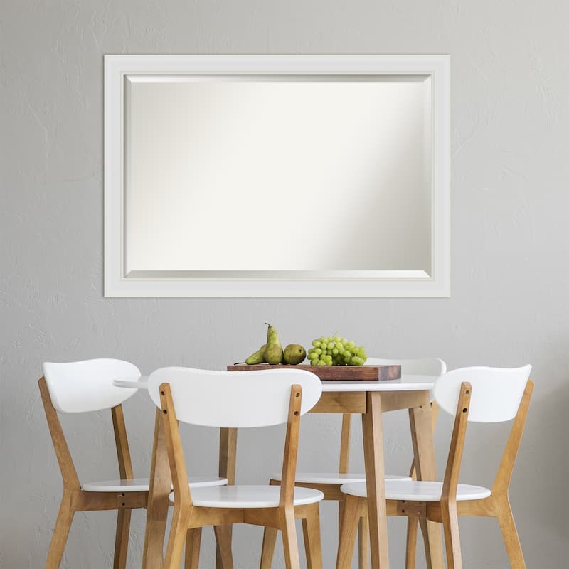 Beveled Wall Mirror - Flair Polished Nickel Frame