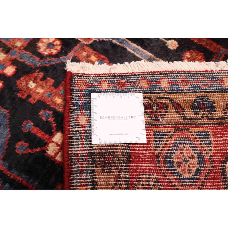 ECARPETGALLERY Hand-knotted Anatolian Vintage Dark Navy Wool Rug - 5'2 x 8'11