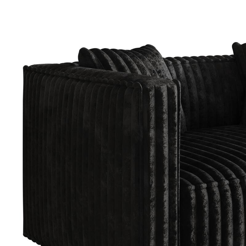 CraftPorch Mid Century Modern 3- Pieces Upholstered Living Room Set