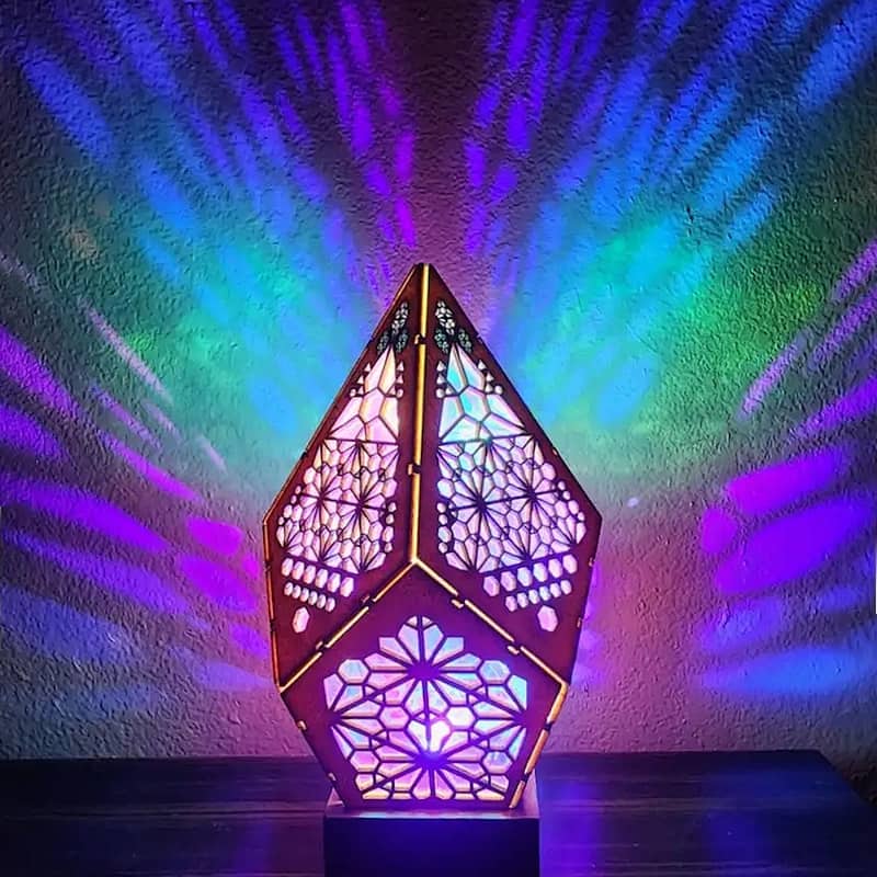 Modern Table Accent Lamp - Brown