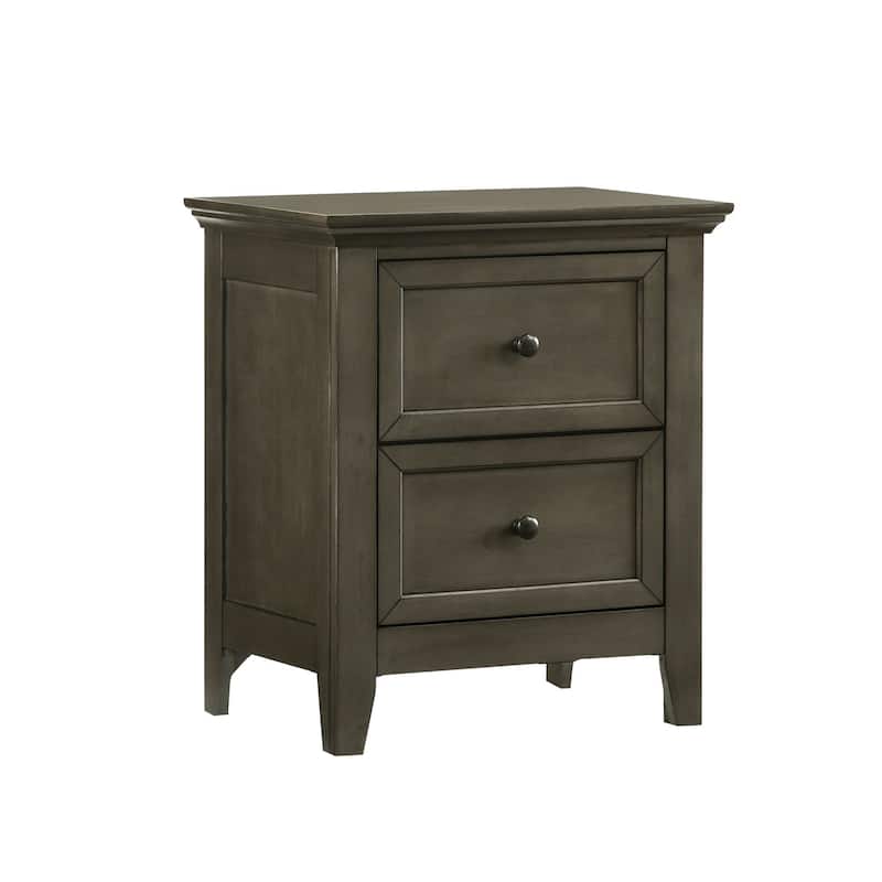 San Mateo 2-Drawer Youth Nightstand - Grey