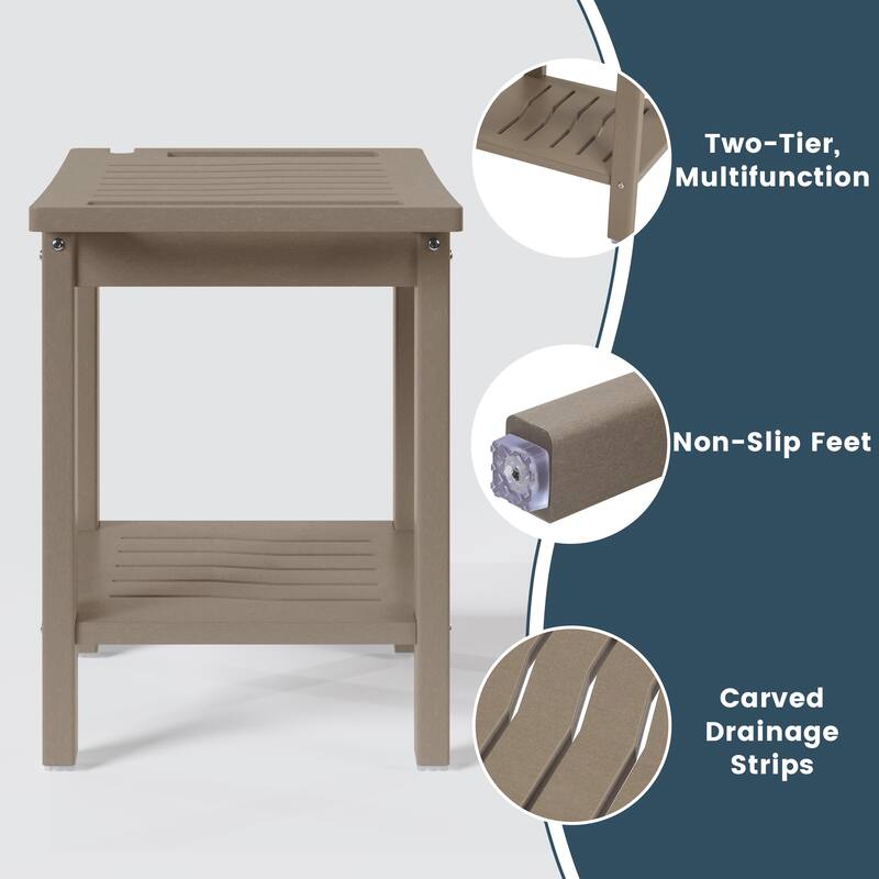 Anapolis Poly Shower Bench