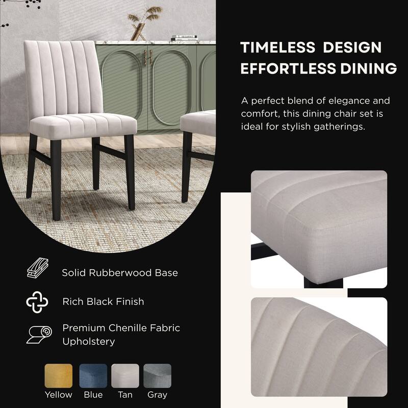 Roundhill Furniture Henriet 5-Piece Round Pedestal Dining Set